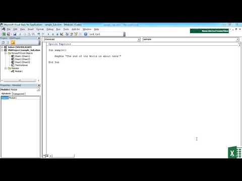 74. How To Call A Sub Procedure