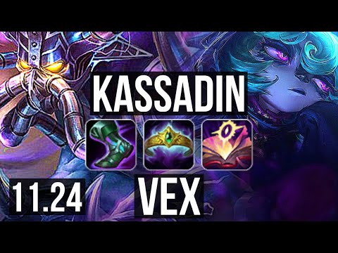 KASSADIN vs VEX (MID) | 73% winrate, Godlike | EUW Master | 11.24