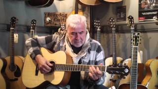 Video thumbnail for The First Morgan OM Guitar in Satin Finish - demo by Jim Byrnes by BluedogGuitars