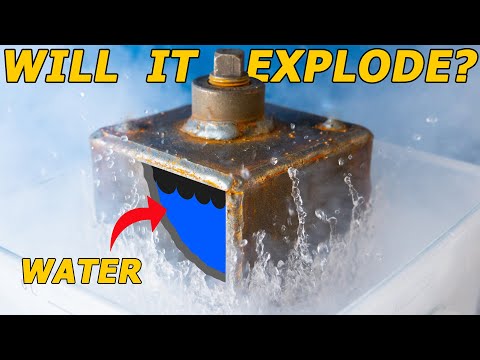 Keeping ICE from EXPANDING?? (in liquid nitrogen)