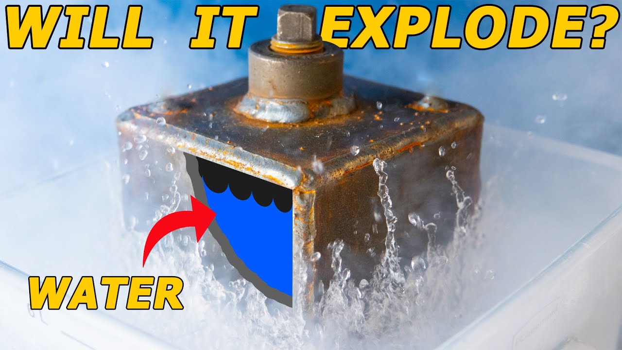 Keeping ICE from EXPANDING?? (in liquid nitrogen)
