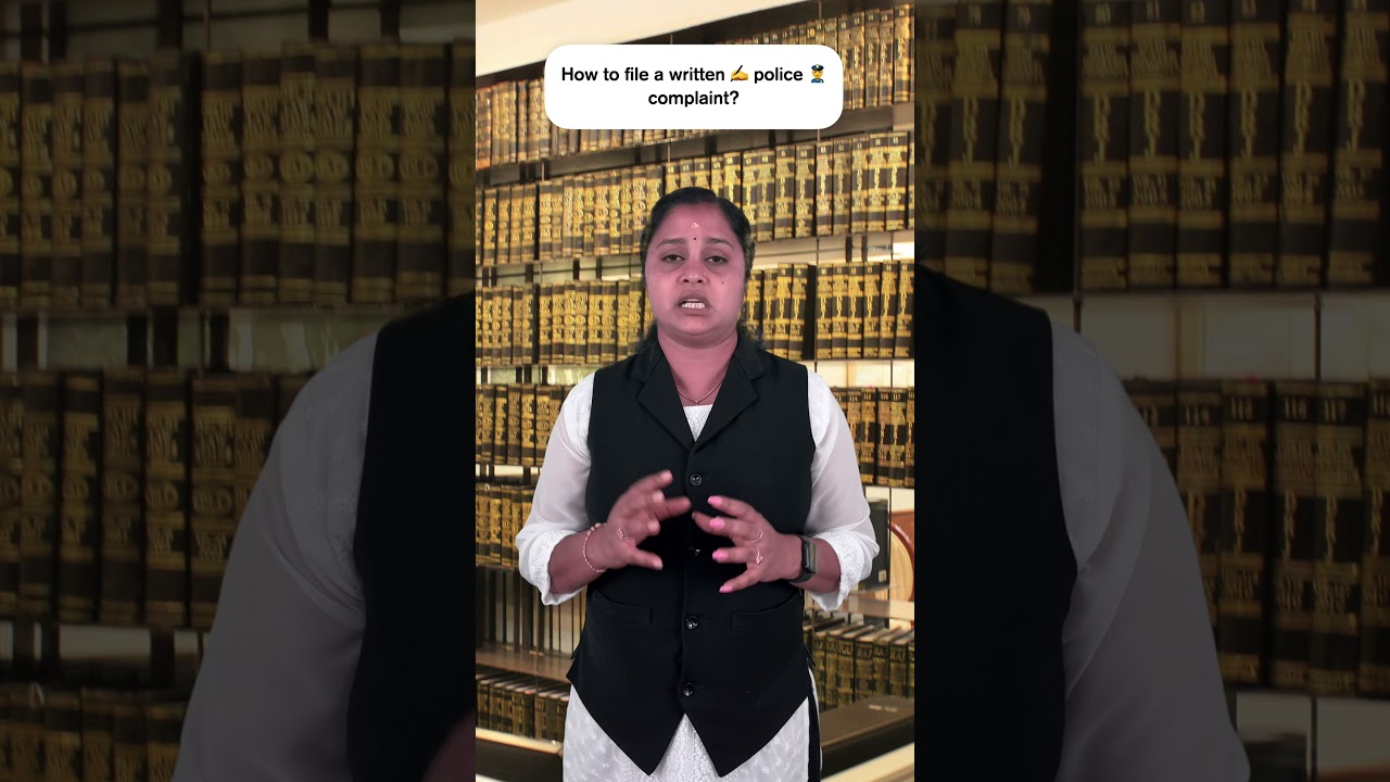 Police Complaint எப்படி File பண்ணலாம்? 📄🚨| #rohinislawandjusticejournal | #shorts