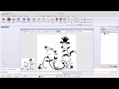 RhinoGold Training Level 1 - 12.1 Raster to Vector