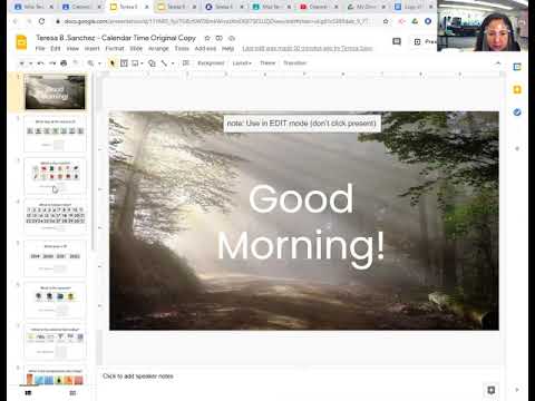 Zoom Morning Meeting for January 15, 2021