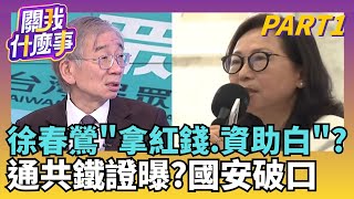 中配徐春鶯慘了! 涉反滲透法.羈押禁見...館長小心? 徐春鶯列不分區有貓膩? 銜命拿紅錢資助白大選?｜【關我什麼事PART1】陳斐娟 主持｜20251127 關我什麼事