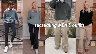 recreating MEN'S pinterest outfits | winter outfits