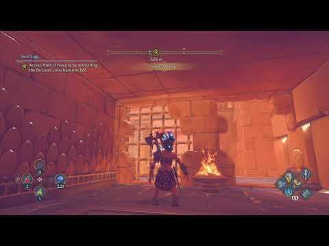 Immortals Fenyx Rising | Access Ares's treasury by activating the fortress's mechanism part 1