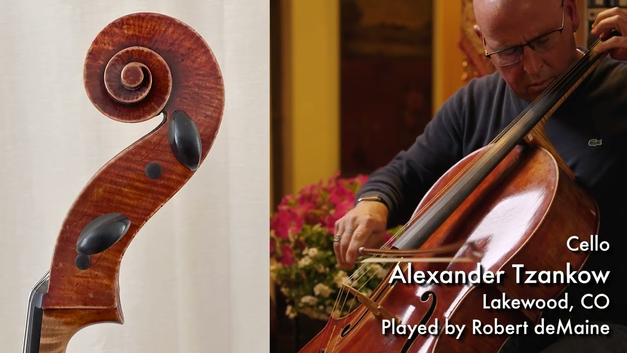 Alexander Tzankow 2024 violin / Robert deMaine / at the Metzler Violin Shop