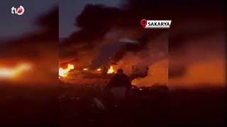 Meyveleri Zirai Don Vurmasın Diye Ateş Yakıp Nöbet Tutuyorlar