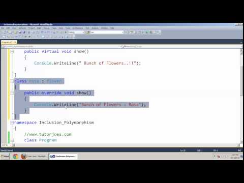 Inclusion Polymorphism In C NET Tamil