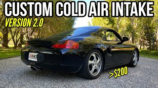Custom Maxpeedingrod cold air intake - Porsche 986 boxster performance mods for under $200