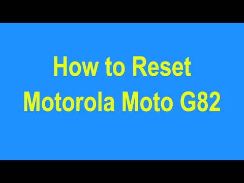 Hard Reset Motorola Moto G82 @HardresetInfo @TrakinTech @geekyranjit #mobilereset