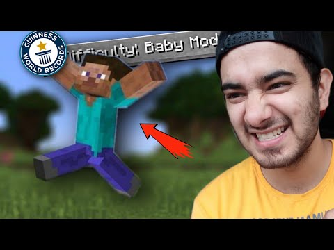 YesSmartyPie Vs World Record || Minecraft (Baby Mode 😂)