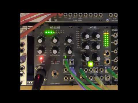Cwejman VC-SC Stereo Compressor (Eurorack) Quick Sidechain Demo