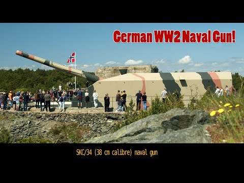 GERMAN WW2 NAVAL GUN - The worlds second largest cannon ever mounted on land - STILL OPPERATIONAL!