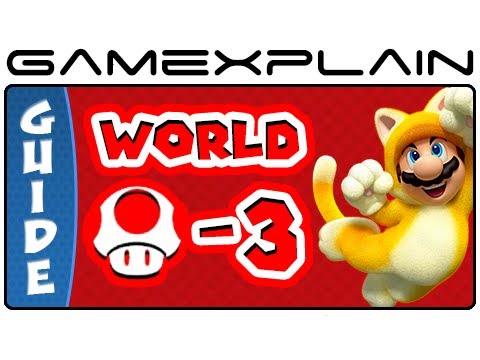 Super Mario 3D World - World Mushroom-3 Green Stars & Stamp Locations Guide & Walkthrough