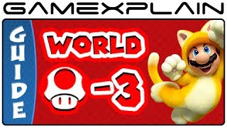 Super Mario 3D World - World Mushroom-3 Green Stars & Stamp Locations Guide & Walkthrough