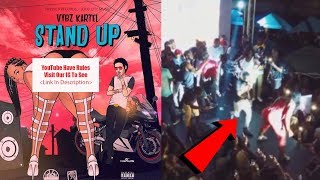 Vybz Kartel New Song "Stand Up" | Blak Ryno's Little INCIDENT On Stage |  Busy Signal Freestyle