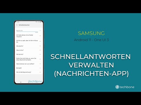 Schnellantworten verwalten (Nachrichten) - Samsung [Android 11 - One UI 3]