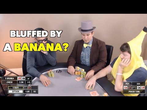 Poker Time Cash game: Can the Banana-Man Pull the Trigger?