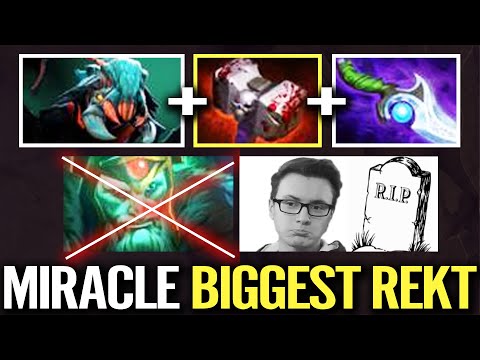 MIRACLE WK BIGGEST REKT by Weaver WTF Basher + Diffusal 100% Counter Wraith King Dota 2 Pro Gameplay