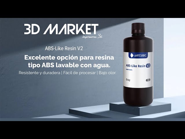 Vídeo relacionado con ANYCUBIC Water Washable Resin 2.0, Resina para Impresora 3D Lavable con Agua, Anti-Amarillo, Resina de Agua 405nm, Resina 3D de Bajo Olor para todas las Impresoras 3D LCD, Blanco 1000g