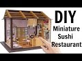 DIY Miniature Sushi Restaurant With Lights