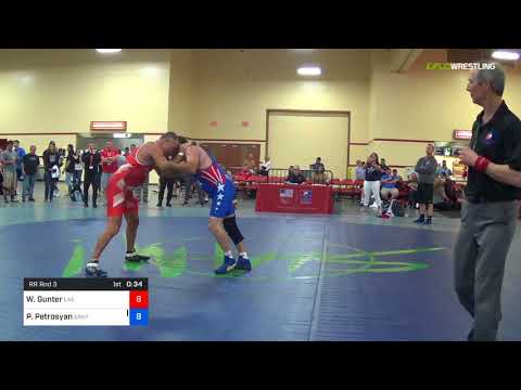 2018 Marine Corps US Open/Masters D Greco Roman 88 RR Rnd 3 - Wade Gunter (Las ) Vs. Petros Petros