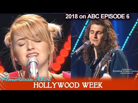 American Idol 2018 Hollywood Week Round 1 Maddie Poppe & Cade Foehner