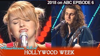 American Idol 2018 Hollywood Week Round 1 Maddie Poppe &amp; Cade Foehner