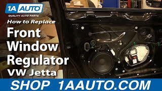 How to Replace Window Regulator 05-10 Volkswagen Jetta