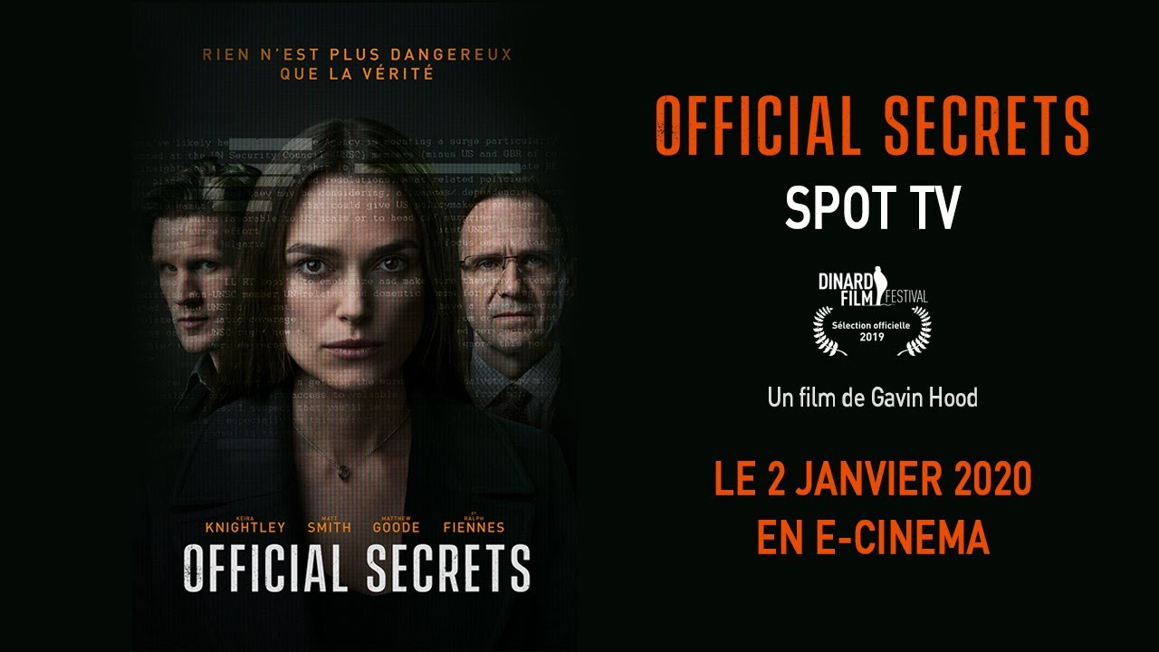 Miniature de la vidéo OFFICIAL SECRETS - Spot TV [VF] du film Official Secrets