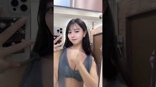 #itsuha_1004 #五芭 #いつは 高身長あるある鏡の上見切れる。#五芭 #高身長女子 #水着 #チュールビキニ #ビキニ #ティラミスケーキ #티라미수케이크 #티라미수케익챌린지