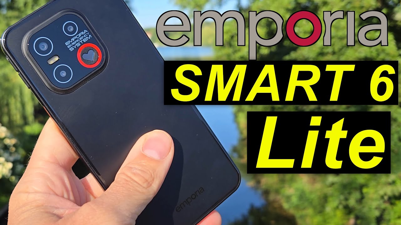 Emporia SMART.6 5G Senioren Telefoon – Grote Knoppen, Noodknop, NFC, 6,58” Scherm, 50MP Camera, Zwart, Zonder Abonnement