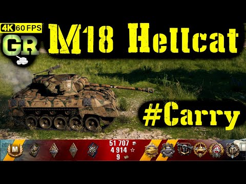 World of Tanks M18 Hellcat Replay - 10 Kills 3K DMG(Patch 1.4.1)