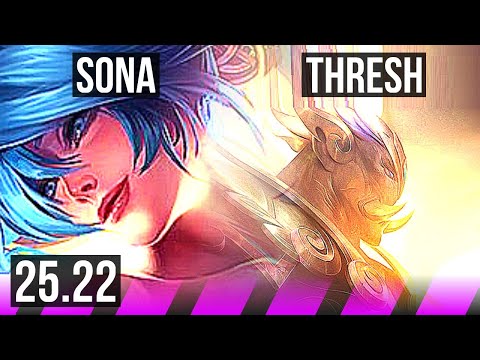 SONA & Ashe vs THRESH & Yunara (SUP) | 1/2/23 | EUW Master | 25.22
