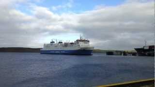Shetland Ferry Leaving Lerwick On Route To Aberdeen