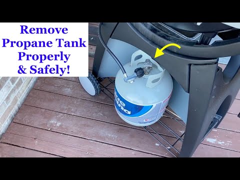 Remove propane tank from grill - Properly & Safely!