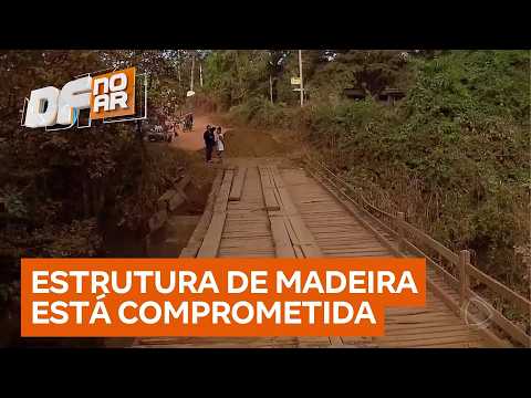 Acidente danifica ponte em Luziânia (GO) e deixa moradores com acesso limitado | DF no Ar