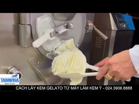 CÁC LẤY KEM GELATO TỪ MÁY LÀM KEM INNOVA ITALIA - MOVIMIX 60