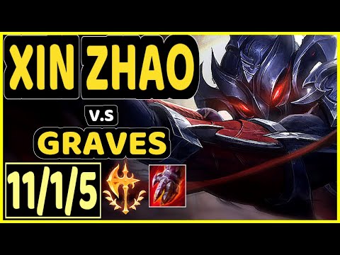 XIN ZHAO vs GRAVES - 11/1/5 KDA JUNGLE GAMEPLAY - EUW Ranked MASTER