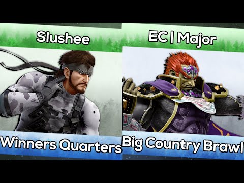 Slushee (Snake) vs. EC | Major (Ganondorf) - Big Country Brawl - Smash Ultimate WQFs
