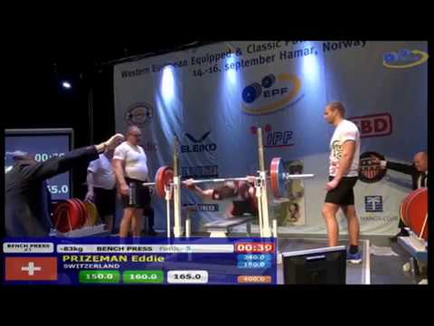 Eddie Prizeman - 2nd Place 83kg - EPF Western European Championships