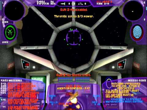 Playthrough of TIE Fighter Total Conversion Battle 7 Mission 4 - TIE Defender