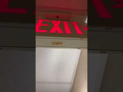 Testing a old Lithonia exit sign