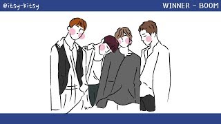[中字/手繪] WINNER(위너) - BOOM (lyrics video)