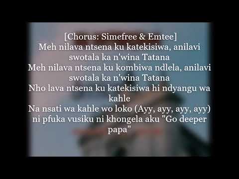 simefree kukatekisiwa(lyrics) f.t emtee