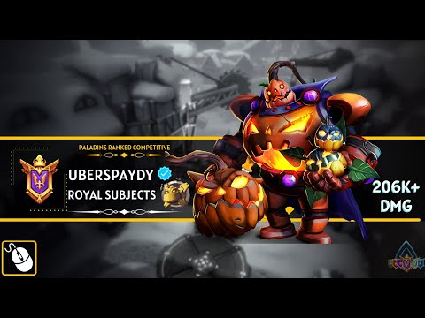 206K+ DMG One of the BEST bombking so far UBERSPAYDY (Grand Master) Paladins Ranked Competitive
