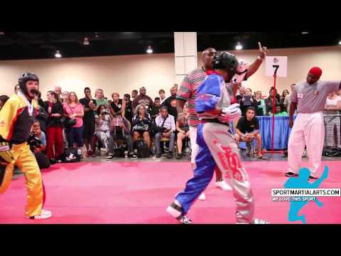 Gina Thorton vs MorganPlowden - Women's Sparring SemiFinal - US Capitol Classics & China Open 2014