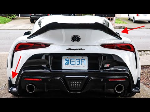 The BEST Spoiler for a Toyota Supra! Easy Exterior Mods